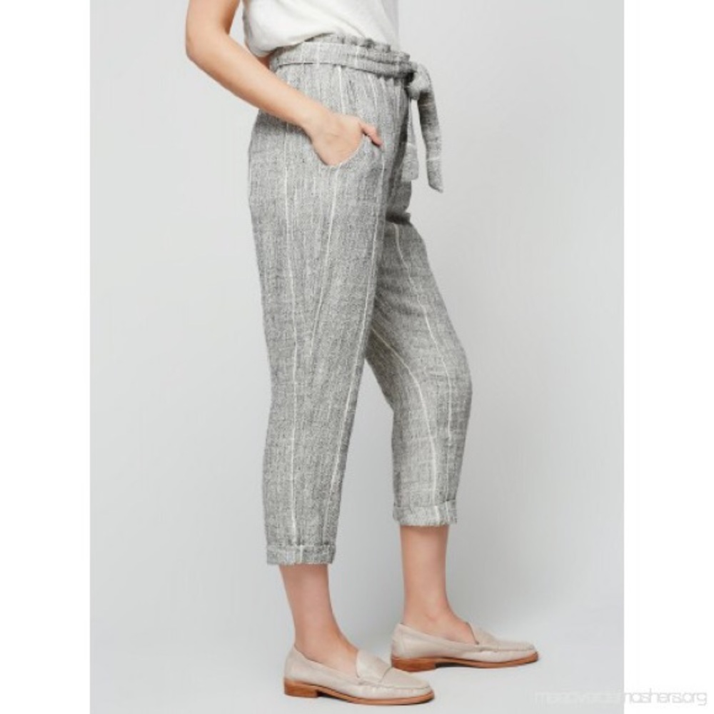 Free People Paperbag Linen Pants - Picture 5 of 8